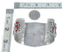 Native Ameican Coral Sterling Silver Cuff Bracelet AX129448