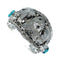 Navajo Sterling Silver Turquoise Bear Leaf Cuff Bracelet AX129459