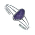 Navajo Charoite And Sterling Silver Cuff Bracelet AX129467
