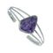 Navajo Charoite And Sterling Silver Cuff Bracelet AX129469