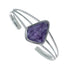 Navajo Charoite And Sterling Silver Cuff Bracelet AX129469