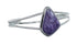 Navajo Charoite And Sterling Silver Cuff Bracelet AX129469