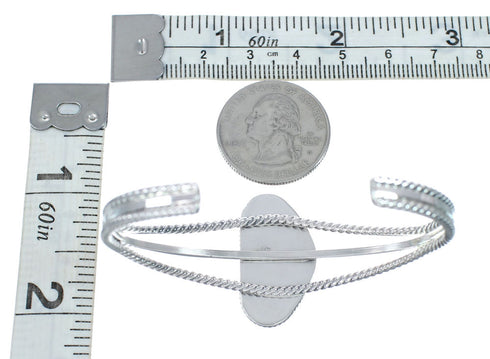 Navajo Charoite And Sterling Silver Cuff Bracelet AX129470