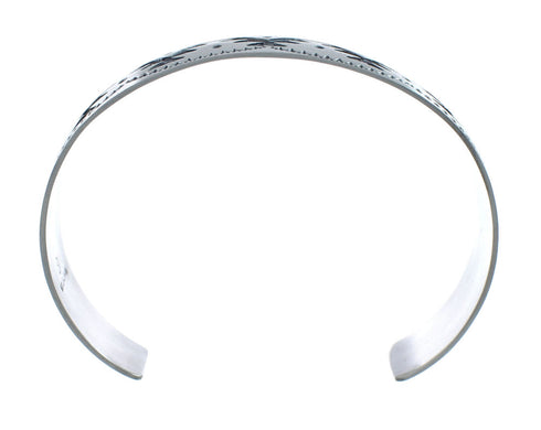Native American Navajo Sterling Silver Cuff Bracelet AX129477