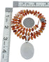 Native American Sterling Silver Oyster Shell Bead Necklace Pendant Set JX129821