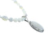Native American Sterling Silver Mother of Pearl Bead Necklace Pendant JX129831