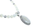 Native American Sterling Silver Mother of Pearl Bead Necklace Pendant JX129833