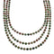 Native American Navajo Sterling Silver 3-Strand Unakite Bead Necklace JX129834