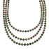 Native American Navajo Sterling Silver 3-Strand Unakite Bead Necklace JX129834