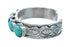 Navajo Turquoise Multistone Sterling Silver Cuff Bracelet AX129790