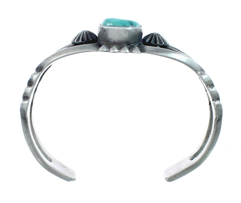Native American Sterling Silver Turquoise Cuff Bracelet AX129795