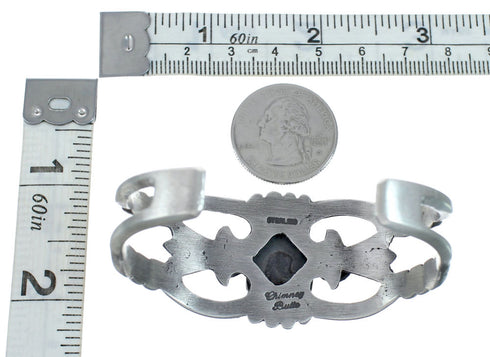 Native American Sterling Silver Turquoise Cuff Bracelet AX129795