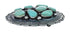 Native American Sterling Silver And Turquoise Belt Buckle AX129809