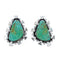 Native American Sterling Silver Turquoise Post Earrings AX129507