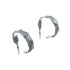 Native American Twisted Sterling Silver Post Hoop Earrings AX129513