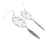 Navajo Sterling Silver Dream Catcher Feather Hook Dangle Earrings AX129514