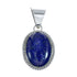 Navajo Authentic Sterling Silver Lapis Pendant AX129829