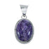 Native American Charoite Sterling Silver Pendant AX129835