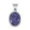Native American Charoite Sterling Silver Pendant AX129837