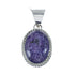 Native American Charoite Sterling Silver Pendant AX129837