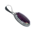 Native American Purple Oyster Sterling Silver Pendant AX129856