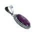 Native American Purple Oyster Sterling Silver Pendant AX129857