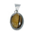 Native American Tiger Eye Sterling Silver Pendant AX129859