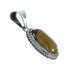Native American Tiger Eye Sterling Silver Pendant AX129869