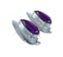 Native American Sugilite And Genuine Sterling Silver Post Earrings JX129802