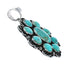 Native American Navajo Turquoise Sterling Silver Pendant AX129818