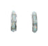 Southwest Opal Sterling Silver Post Hoop Earrings AX129933
