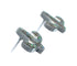 Southwest Sterling Silver Opal Inlay Cactus Post Stud Earrings AX129935