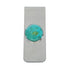 Native American Genuine Sterling Silver Turquoise Money Clip AX129781