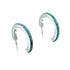 Sterling Silver Southwest Turquoise Post Hoop Earrings JX129636