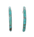 Sterling Silver Southwest Turquoise Post Hoop Earrings JX129636