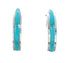 Sterling Silver Southwest Turquoise Post Hoop Earrings JX129630