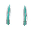 Sterling Silver Southwest Turquoise Post Hoop Earrings JX129632