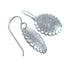 Sterling Silver Concho Hook Dangle Earrings JX129639
