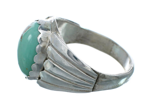 Native American Turquoise Sterling Silver Ring Size 12 AX129565
