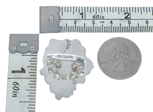 Navajo Authentic Sterling Silver Eagle Ring Size 7 AX129569