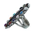 Native American Sterling Silver Multistone Inlay Ring Size 11-1/4 AX129575
