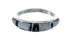 Native American Mother of Pearl And Jet Inlay Zuni Ring Size 9 AX129594