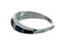 Native American Mother of Pearl And Jet Inlay Zuni Ring Size 8-1/4 AX129596