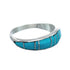 Native American Turquoise Inlay Zuni Ring Size 9-1/4 AX129615
