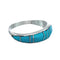 Native American Turquoise Inlay Zuni Ring Size 8-1/4 AX129607