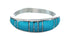 Native American Turquoise Inlay Zuni Ring Size 8-1/4 AX129607