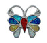 Native American Zuni Multicolor Opal Inlay Butterfly Ring Size 10-1/4 AX129663