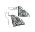 Native American Genuine Sterling Silver Hook Dangle Earrings AX129669