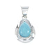 Navajo Turquoise Tear Drop Pendant JX129874