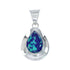 Navajo Azurite Tear Drop Pendant JX129877